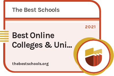 Best Online Colleges & Universities badge